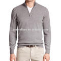 High Quality Men's Fit Cashmere Sweater With Half Zip